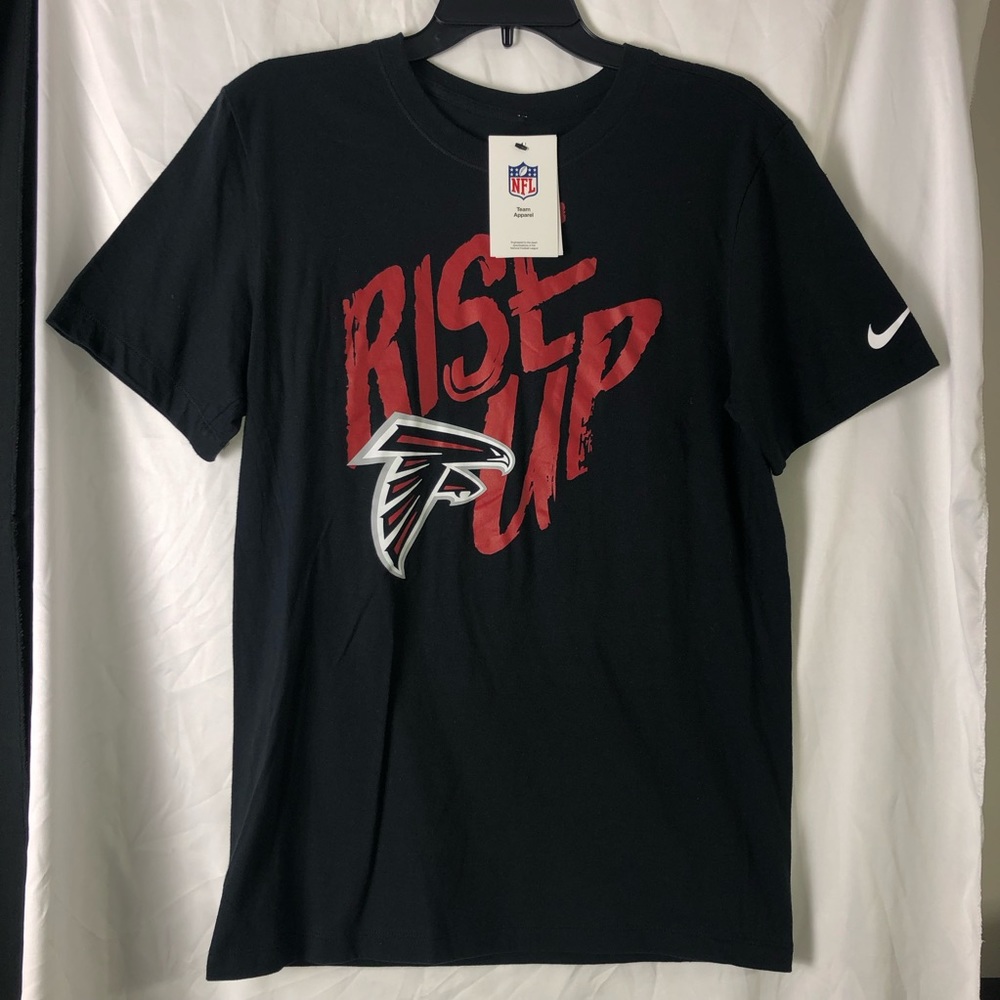 Atlanta Falcons Rise Up Shirt Mens Small Dirty Bird Logo Top Football Nike